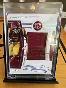 2023 NT Collegiate RPA Jordan Addison Patch Auto RC 11/39 - Bild 1 von 2