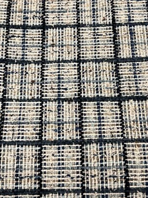 Kravet Couture Woven Check Uph Fabric- Wenthworth Check Marine 2.9 yd 35188.1516 - Image 1 of 3