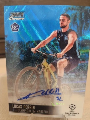 Autógrafos Lucas Perrin 20-21 Topps Stadium Club refractor de onda azul/75 radiocontrol Foto 1 de 2