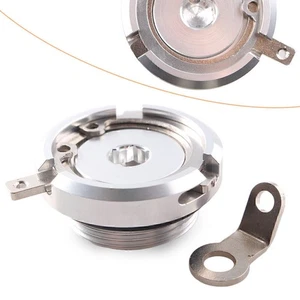 Silver Oil Filler Cap Set FOR Kawasaki GPZ1100 1983-97 & 2006-11 VN900 Classic - Picture 1 of 5