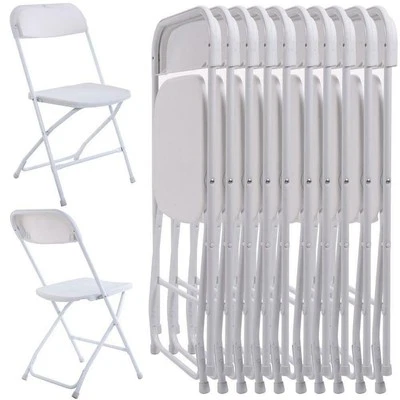 (5 to 25 PCS) Folding Plastic Stackable Chairs for Home Garden Wedding Party - Image 1 of 4