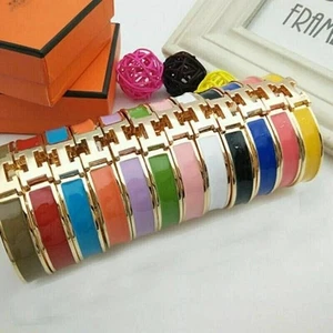 Größe 19CM/17CM H-Schnalle Armband Damen Luxus Edelstahl hochwertig klassisch DE - Bild 1 von 43