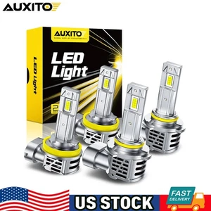 AUXITO 9005 H11 H8 LED Headlight Bulb Conversion Kit High Low Beam 6500K White - Picture 1 of 10