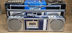 Fisher PH-M88 Microcassette Boombox AM/FM Tape NEAR MINT In Box - Parts/Repair - Picture 1 of 24