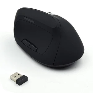 Ewent EW3158 Wireless Vertical Mouse Rechargeable, Ergonomic, Optical 800/1200/1 - Picture 1 of 7