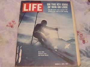 VINTAGE LIFE MAGAZINE AD MARCH 1970 BILLY KIDD OLYMPICS TEMPA BAY OIL SPILLS - Picture 1 of 2