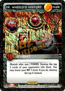 DBZ Dragon Ball Z TCG Panini Movie Collection R128 Dr. Wheelo's History Foil - Foto 1 di 1