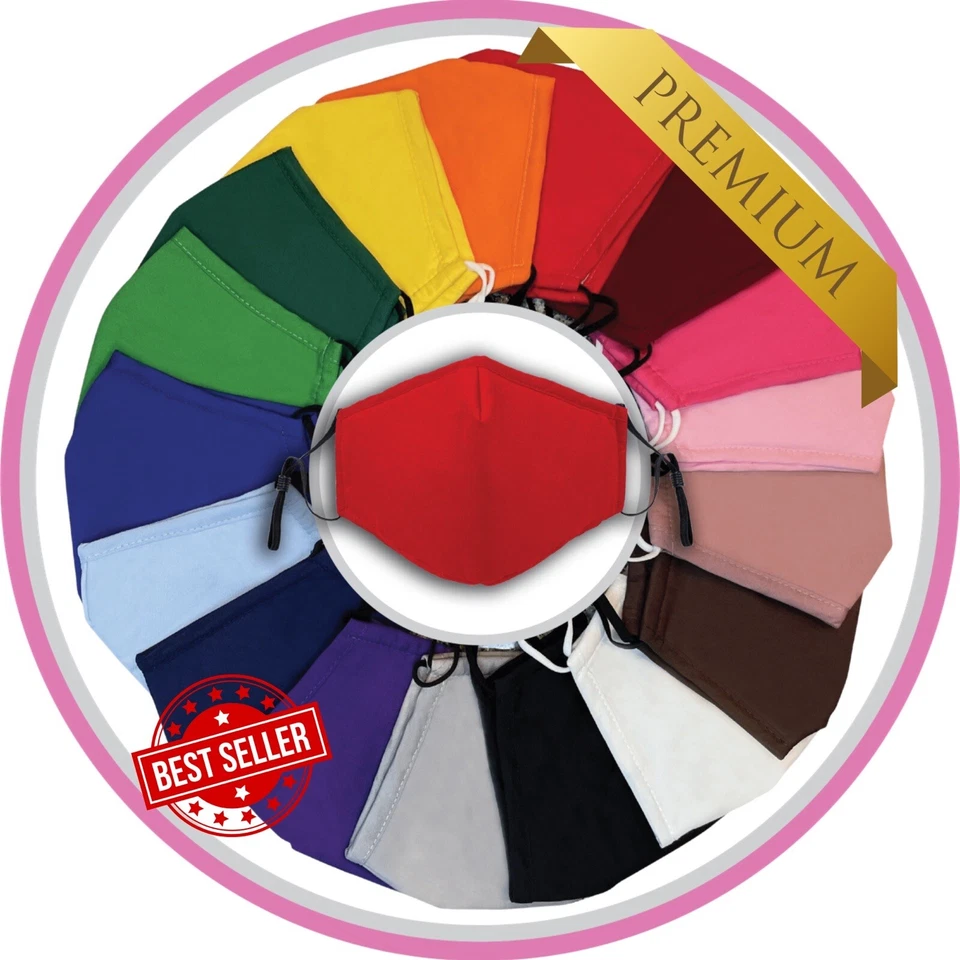 Face Mask, Mask with Nose Wire, Cloth Face Mask, Reusable & Washable Face Mask - Image 1 of 4