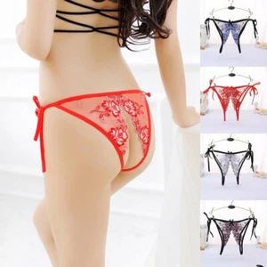 ☆USA☆ Sexy Women Lace Thong G-string Panties Lingerie Underwear Crotchles T-back - Picture 1 of 55