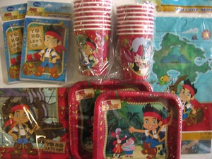 JAKE & THE NEVER LAND PIRATES Disney  Birthday Party Supply Kit Pack w/ Invites - Picture 1 of 6