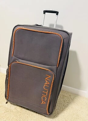 Used large Nautica luggage. Roomy with pocket and expandable. - Image 1 of 4