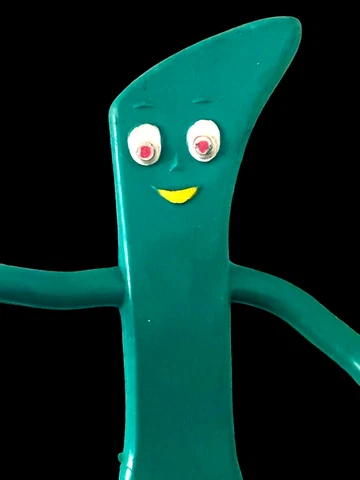 Original 1980’s GUMBY 6” Toy Figure - Flexible, Bendable, Adorable made by Jesco Cover