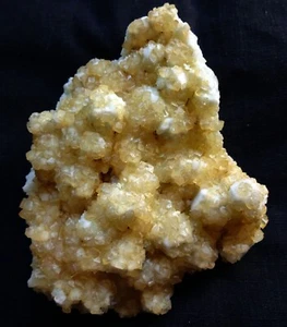 calcite crystals on Stilbite bows formation of Indian mineral specimen - Picture 1 of 3