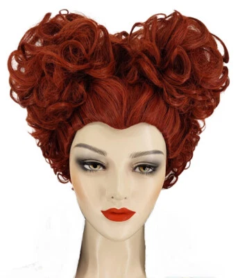 Royal Heart Queen Wig Elizabeth victorian auburn stage actress cosplay cute girl - Image 1 of 4