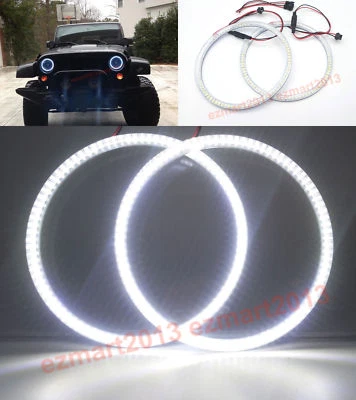 LED halo ring for Jeep CJ Wrangler JK Hummer H2 H3 7"headlight angel eye DRL - Image 1 of 4