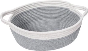 Goodpick Cestino Piccolo Tessuto, Cestino Portaoggetti 12x8x5 Pollici (Confezione da 1), Grigio - Foto 1 di 7