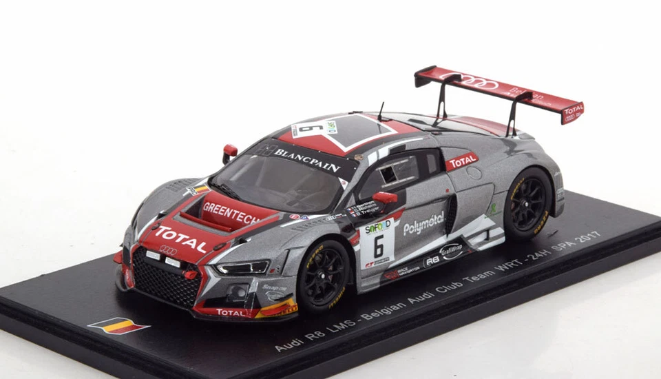 Audi R8 Lms #6 24H Spa 2017 Richelmi Berthon Treluyer Spark Sb169 1/43 Belga