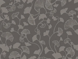 York  Gingko Trail  Black Wallpaper  NA0575  Candice Olson Botanical Dreams - Picture 1 of 3