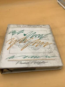 1991 LINCOLN MERCURY PRODUCT PORTFOLIO MERCURY COUGAR CAPRI GRAND MARQUIS TOPAZ - Picture 1 of 11