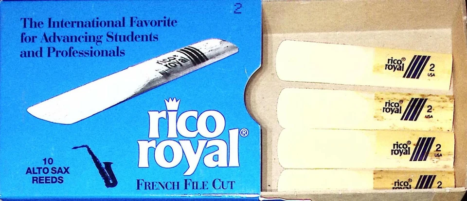 Rico Royal D'Addario Alto sax force 2 - 1 boite de 4 Anches Saxophone - Photo 1/1