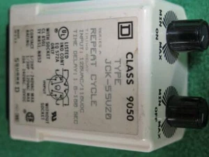 SQUARE D 9050 JCK-55V20 REPEAT CYCLE TIMING RELAY 1.5-150 SECOND 10A 120/240VAC - Imagen 1 de 1