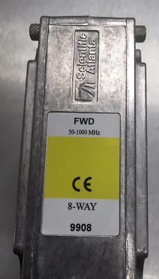 Lot of 4 Scientific Atlanta 9908-FF 8 Way Splitter Part Number SA-591816 9908FF - Image 1 of 3