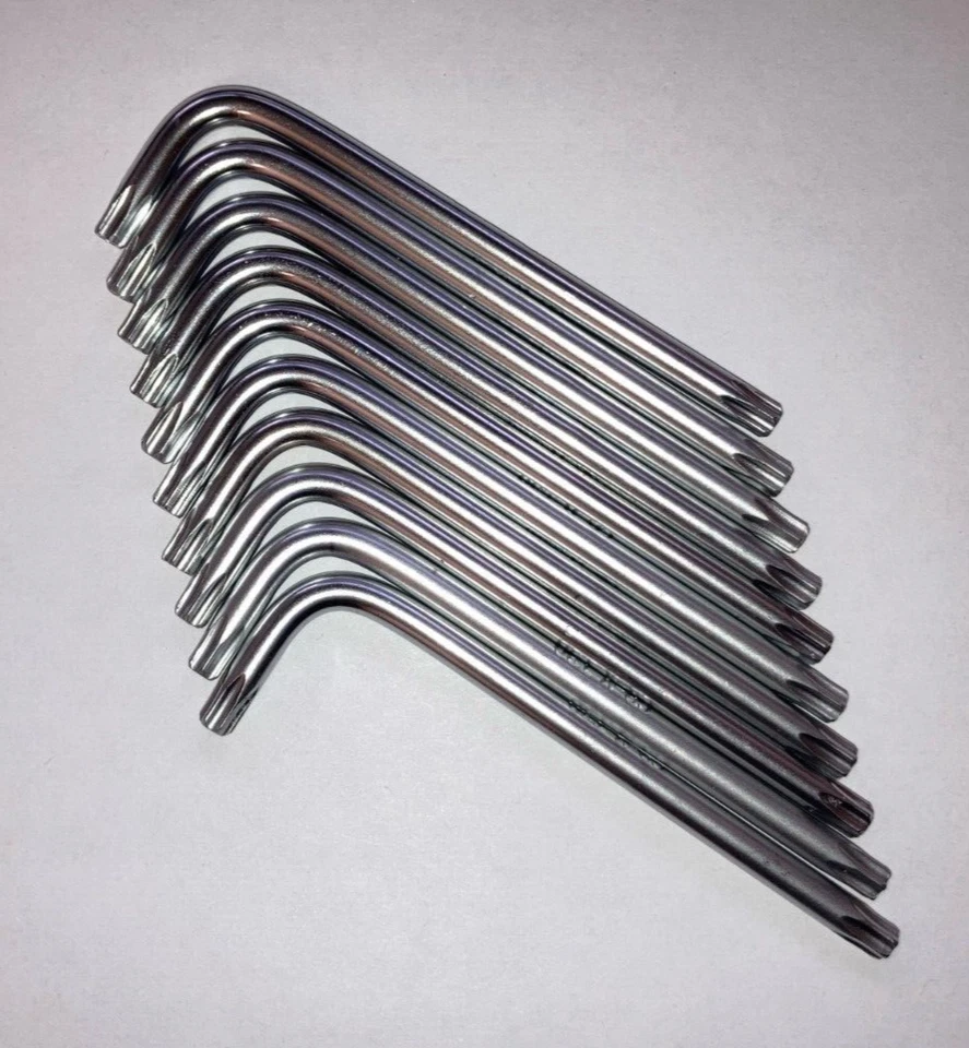 10 Torx 30 L Keys wrench T30S 6 point star tamper resistant (T30 with hole) - Image 1 of 1