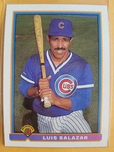LUIS SALAZAR CHICAGO CUBS 1991 BOWMAN BASEBALL CARD #428 - Picture 1 of 1