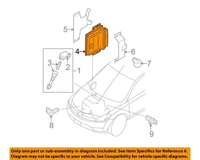Módulo de control del motor usado (ECM) se adapta a: Nissan Murano 2005 Mod de control electrónico Foto 1 de 4