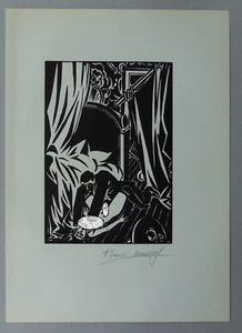 Frans Masereel, Holzschnitt 1961 - Bild 1 von 6