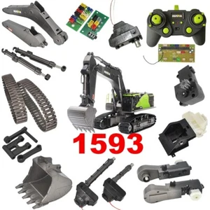 1/14 1593 593 22CH Escavatore Cambio Scatola Denti Metallo Asta di Spinta Pinza Quick Hitc - Foto 1 di 51