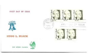 2172 5c Hugo Lafayette Black, Ron Myers Cachets, FDC - Picture 1 of 1