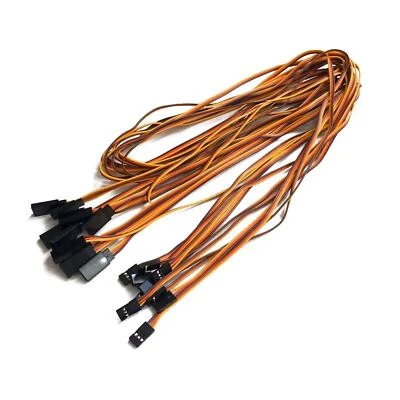 10pcs 1000mm Servo Extension Cord Cable Lead Wire JR Futaba 100cm 26AWG - Image 1 of 4