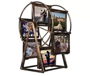 aleawol 12 Photos Rotating Ferris Wheel Picture Frame, Upgrade Embossed Picture - Picture 1 of 3