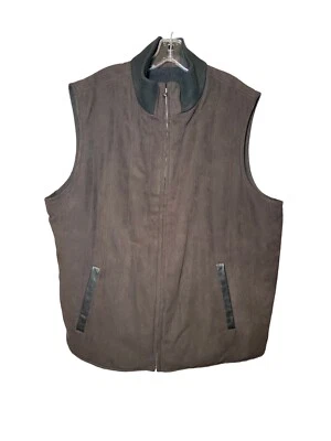 Daniel Cremieux Men’s Vest Reversible Wool Cashmere Zipper Pockets Tall XLT - Image 1 of 4