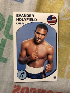 1988 panini supersport #168 Evander Holyfield Boxing World Champion N Mint Boxer