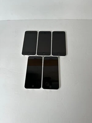 Lote de 5 Apple iPhone 5C Blanco Carcasa Trasera y LCD Foto 1 de 4