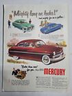 "Print Ad - MERCURY - MIGHTY LONG ON LOOKS 1950 - S.E. POST April 22 1950