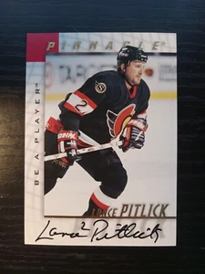 1997-98 PINNACLE LANCE PITLICK BE A PLAYER AUTO #109 OTTAWA SENATOREN Kostenloser Versand!! - Bild 1 von 4
