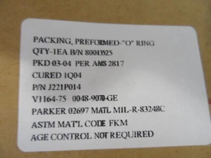 J221P014. O RING. NEW. - Picture 1 of 2