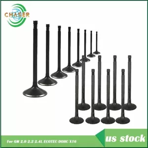 For Oldsmobile/Chevrolet/GM 2.0L 2.2L 2.4L ECOTEC DOHC Intake Exhaust Valve Kit - Picture 1 of 9