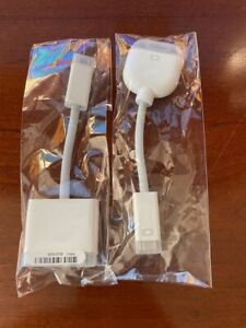 Pair of new OEM Apple Mini-DVI to DVI Adapter Cable Part No. 603-3795