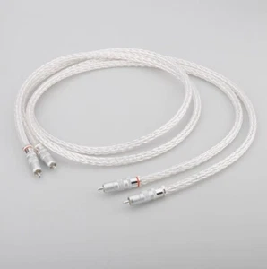 8AG audio cable, two to two RCA dual lotus signal - Picture 1 of 4