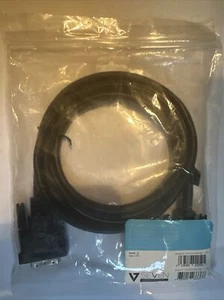 NEW V7 Cable DVI Dual Link V7N2DVI-06F-BLK 6ft 1.8m SEALED Fast Free Shipping! - Photo 1/1