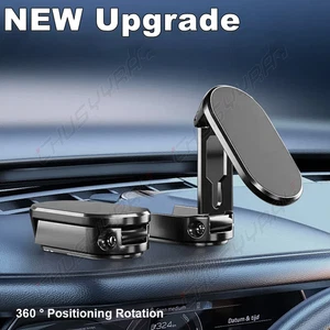 2025 Magnetic Phone Holder for Car, Dashboard Car Phone Holder Mount Black - Picture 1 of 14