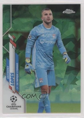2019-20 Topps Chrome UCL Sapphire Edition Green Refractor /75 Anthony Lopes #80 - Image 1 of 2