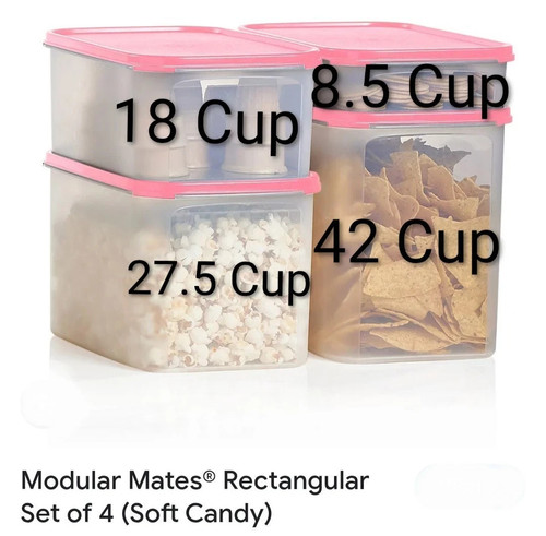 Tupperware Modular Mates Rectangle 8 PC #1, #2, #3, #4 FREE SHIPPING ...