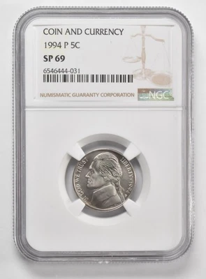 1994-P SP69 Jefferson Nickel Specimen! Rare NGC Matte Finish *3427 - Image 1 of 4