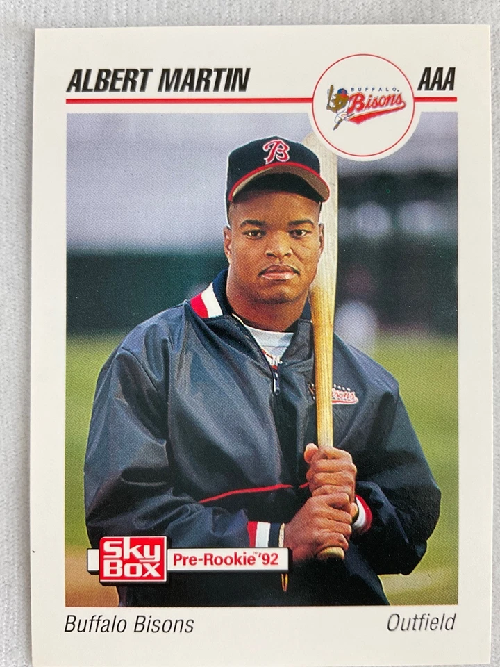 1992 Buffalo Bisons-SkyBox Minor League Baseball Card#35-Albert Martin - Image 1 of 1