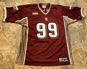 Florida State #99 Noles Seminoles Jersey Mens 2XL Size 56 NCAA Red Gold Stitched - Picture 1 of 15